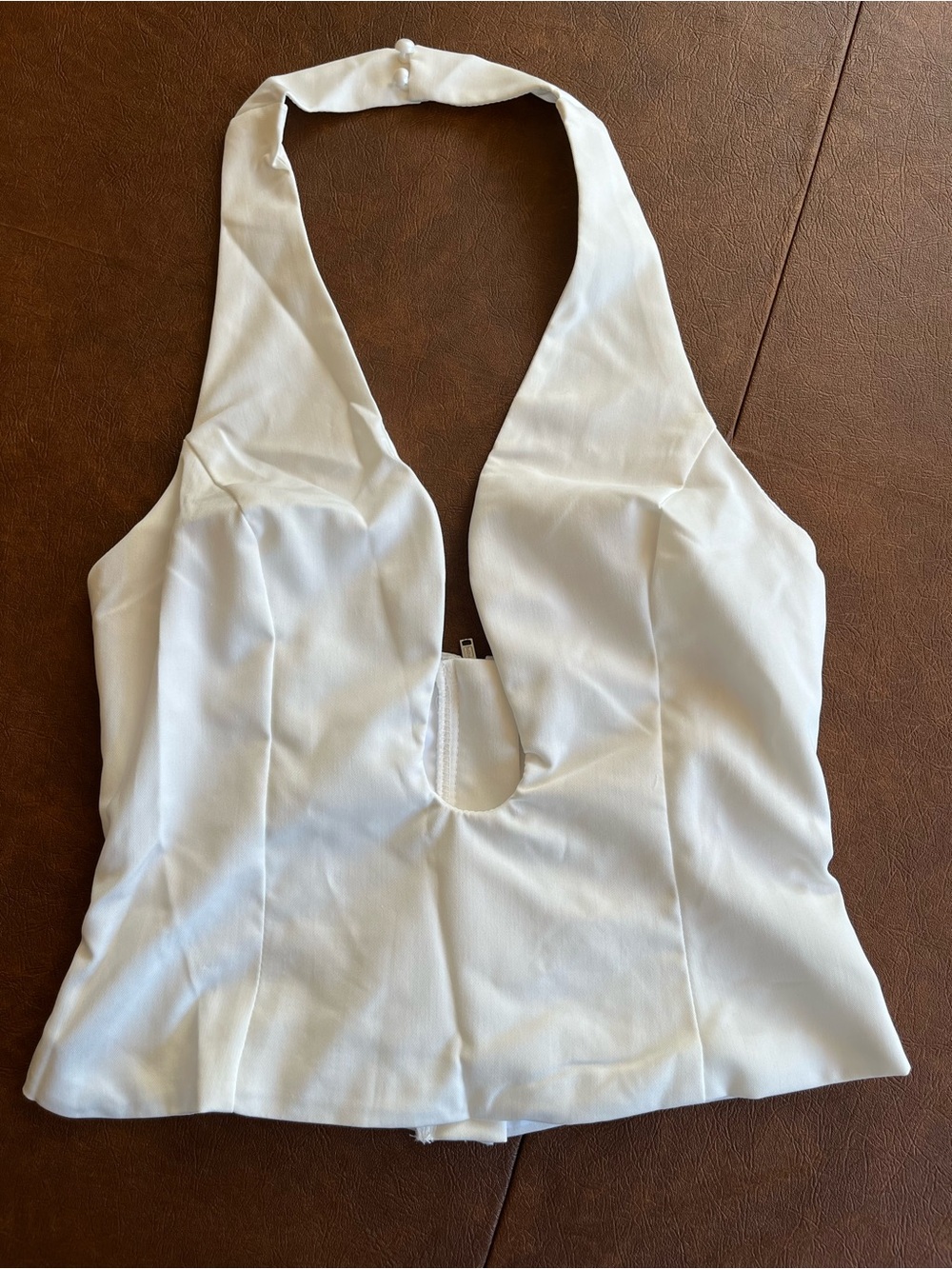 Shein but New in Original Packaging xs White Halter Top - Inexpensive!!